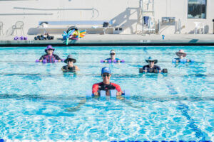 Water Exercise Students and Instructor
