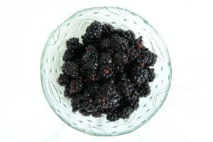Bowl of Fresh Blackberries - Healthy Eating