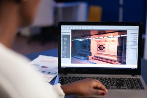 Black freelancer developing new level of videogame